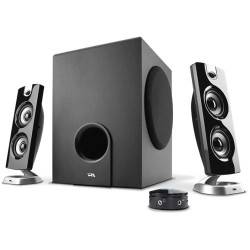Cyber Acoustics | Cyber Acoustics CA-3602 3-Piece Flat Panel Subwoofer and Satellite Speaker System