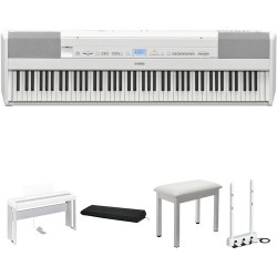 Yamaha P-515 88-Key Portable Digital Piano Home/Studio Kit (White)