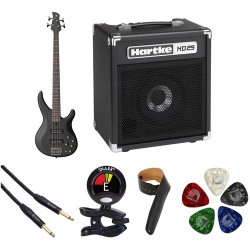 Yamaha TRBX504 Electric Bass Starter Kit (Translucent Black)