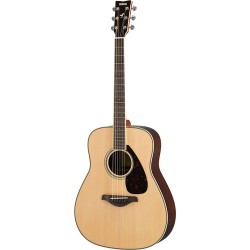 Yamaha FG830 FG Series Dreadnought-Style Acoustic Guitar (Natural)