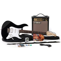 Yamaha Gigmaker Electric Bundle - Pacifica PAC012 Electric Guitar & 15-Watt Amplifier with Accessories (Black)