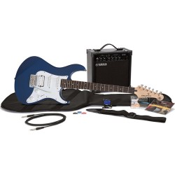 Yamaha Gigmaker Electric Bundle - Pacifica PAC012 Electric Guitar & 15-Watt Amplifier with Accessories (Metallic Blue)