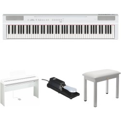 Yamaha P-125 88-Note Digital Piano with Home/Studio Kit (White)