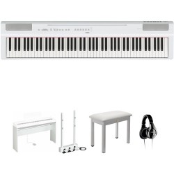Yamaha P-125 88-Note Digital Piano and Home/Studio Deluxe Kit (White)