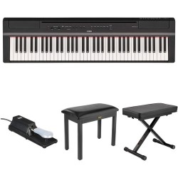 Yamaha | Yamaha P-121 73-Key Digital Piano Home/Studio Kit (Black)