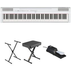 Yamaha P-125 88-Note Digital Piano and Essentials Kit (White)