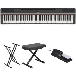 Yamaha P-125 88-Note Digital Piano and Essentials Kit (Black)