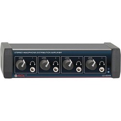 Kulaklık Yükselteçleri | RDL EZ-HDA4A 4-Channel Stereo Headphone Distribution Amplifier (Front Outputs)