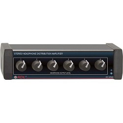 Amplificateurs pour Casques | RDL EZ-HDA6 6-Channel Stereo Headphone Distribution Amplifier (Rear Outputs)