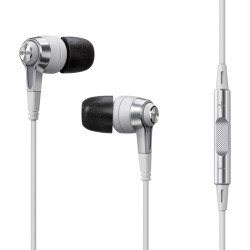 Denon AH-C620R In-Ear Headphones with Remote and Microphone (White)
