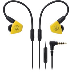Audio-Technica Consumer ATH-LS50iSSYL In-Ear Headphones with In-Line Mic and Control (Yellow)