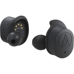 Bluetooth Kopfhörer | Audio-Technica Consumer ATH-SPORT7TW SonicSport True Wireless In-Ear Headphones (Black)