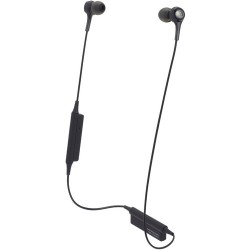 Bluetooth Kopfhörer | Audio-Technica Consumer ATH-CK200BT Wireless In-Ear Headphones with In-Line Mic (Black)