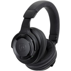 Audio-Technica Consumer ATH-WS990BT Solid Bass Wireless Over-Ear Noise Canceling Headphones