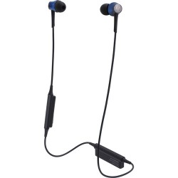 Audio-Technica Consumer ATH-CKR55BT Sound Reality Wireless In-Ear Headphones (Blue)