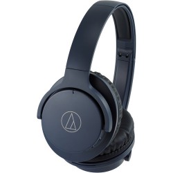 Audio-Technica Consumer ATH-ANC500BT QuietPoint Wireless Over-Ear Noise-Canceling Headphones (Navy)