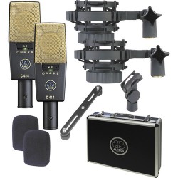 Akg | AKG C414 XLII ST Multi-Pattern Large-Diaphragm Condenser Microphone (Matched Pair Stereo Set)