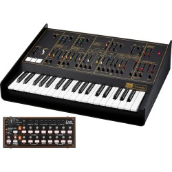 Korg ARP Odyssey FSQ Rev2 Full-Sized Analog Synthesizer with SQ-1 Step Sequencer (Black and Gold)