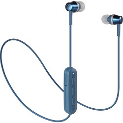 Casque Bluetooth | Audio-Technica Consumer Wireless In-Ear Headphones IPX2 Water Resistant Multi-Point Pairing (Blue)