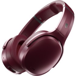 Skullcandy Crusher Active Noise-Canceling Wireless Over-Ear Headphones (Deep Red)