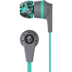 Skullcandy INK'D 2 Earbud Headphones (Gray and Mint)