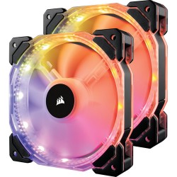 Corsair HD140 RGB LED 140mm PWM PC Case Fan (Twin Pack with Controller)