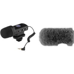 Senal SCS-98 DSLR/Video Stereo Microphone & Custom Windbuster Kit