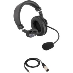 Senal SMH-1010CH Single-Sided Communication Headset with 5-Pin XLRM Cable for Telex System