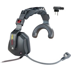 Intercom fejhallgatók | Eartec Ultra Single Headset with Shell-Mount PTT & Motorola 2-Pin Connector