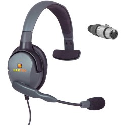 Eartec Max 4G Single Headset with 5-Pin XLR Female Connector