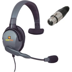 Eartec Max 4G Single Headset with 4-Pin XLR Female Connector