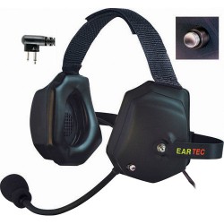 Micro Casque Dual-Ear | Eartec Xtreme Headset With Shell Mount PTT Control for 2-Pin Motorola Radios