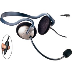 Dual-Ear Headsets | Eartec Monarch Headset with Inline PTT & 2-Pin Kenwood Connector