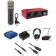 Rode Procaster Dynamic Podcasting Microphone Kit with Focusrite Scarlett 2i2 Audio interface & Multiple Accessories