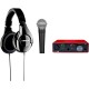 Shure Musician's Up To Eleven Bundle With Focusrite Scarlett Solo, Shure SM58 & Shure SRH240