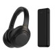 Sony WH-1000XM4 Wireless Noise Cancelling Headphones, Black, Includes Powerbank