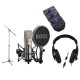 Rode Microphones NT1-A Mic, Bundle with Zoom U-44, Headphones, Mic Stand