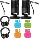 Rode NT-USB Mini USB 2-Mic Set With Broadcast Arms, Headphones, Colored Caps