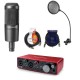 Audio-Technica AT2035 Cardioid Condenser Side-Address Microphone-With ACC Bundle