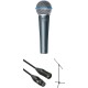Shure Beta 58A Dynamic Vocal Microphone with Stand and Cable Kit