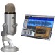 Blue Yeti Professional Recording Kit for Vocals with USB Mic & Software (Silver)