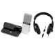 Samson Go Mic USB Microphone for Mac and PC Computers W/H&A Monitor Headphones