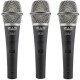 CAD Audio CADLive D32 Supercardioid Dynamic Vocal Microphone, 3 Pack