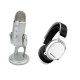 Blue Microphones Yeti USB Mic (Silver) w/SteelSeries Arctis Pro Wireless Headset