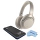 Sony WH-1000XM3 Wireless Over-The-Ear Headphones, Silver W/Energizer Power Bank