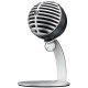 Shure MV5 Digital Condenser Cardioid USB & Lightning Microphone, Gray/Black Foam