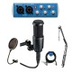 Audio-Technica AT2020 Side-Address Cardioid Condenser Mic With Accessory Bundle