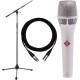 Neumann KMS 105 Microphone with Stand and Cable - Nickel