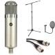 Warm Audio WA47 Large-Diaphragm Tube Condenser Microphone with Stand, Cable, and Pop Filter