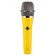 Telefunken M80 Handheld Supercardioid Dynamic Vocal Microphone, Yellow & Chrome